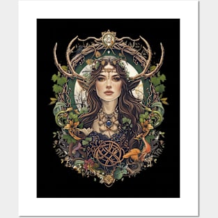 Wiccan pagan goddess Posters and Art